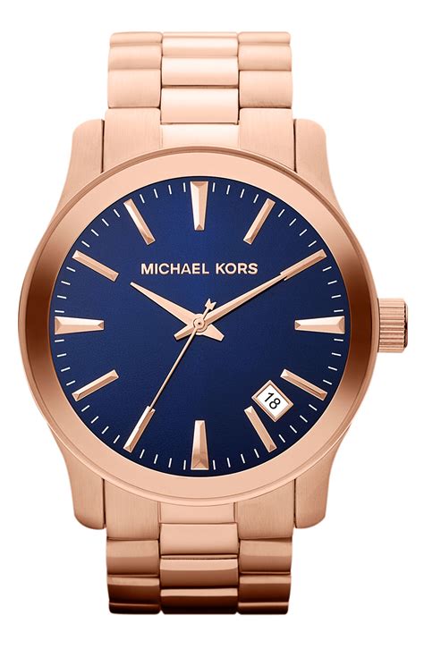 michael kors bluetooth watch|michael kors blue dial watch.